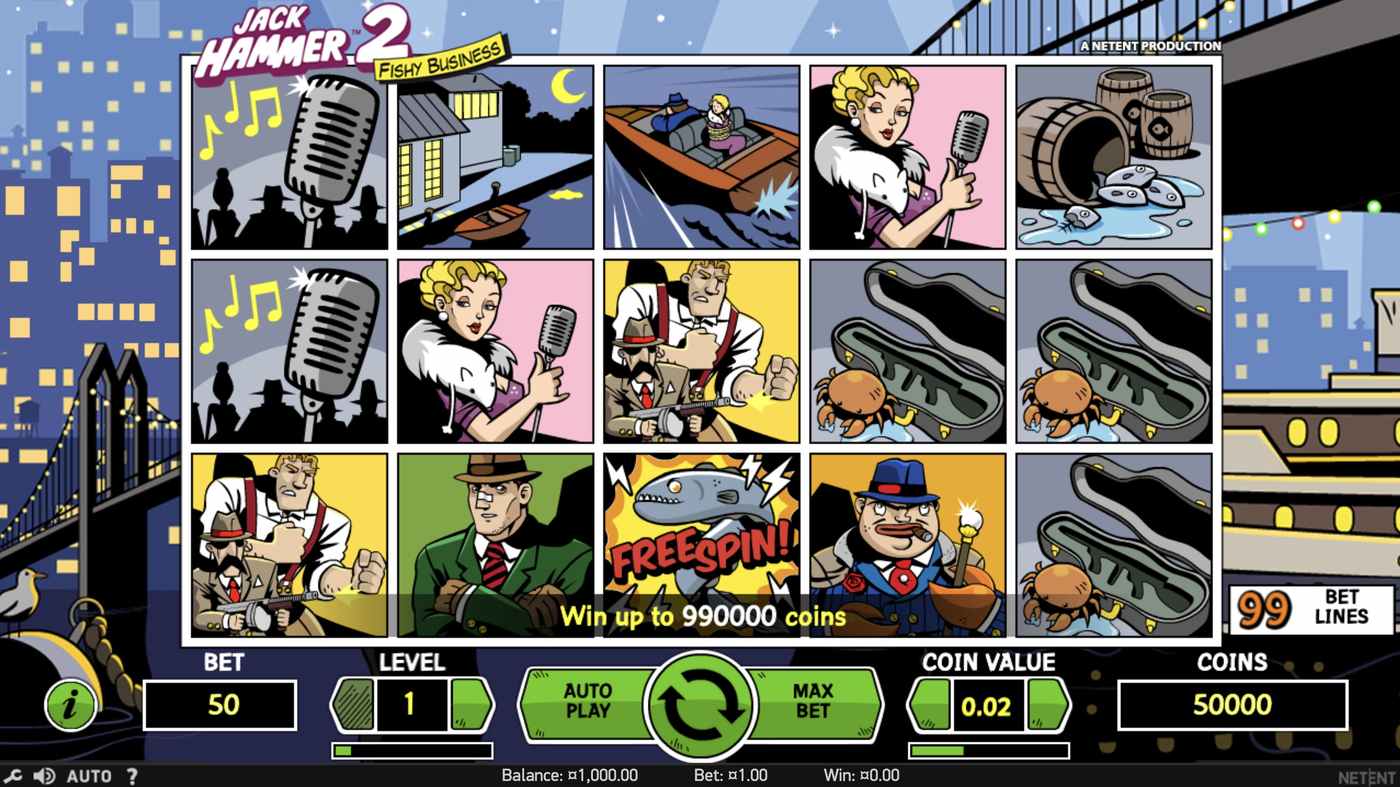 Jack Hammer 2: Fishy Business: image of main menu