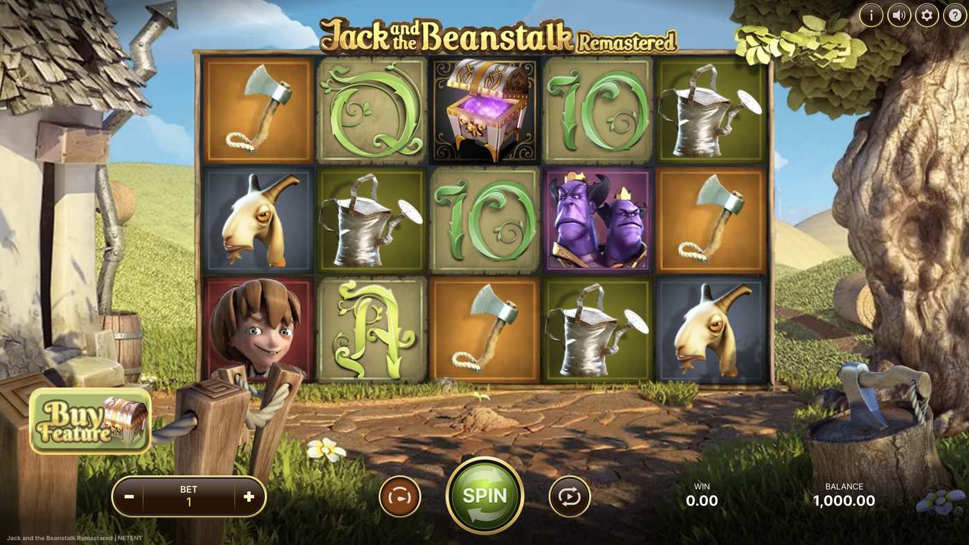Jack and the Beanstalk Remastered: image of main menu