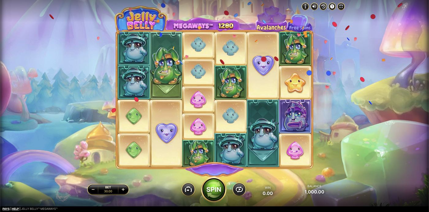 Jelly Belly Megaways: image of main menu