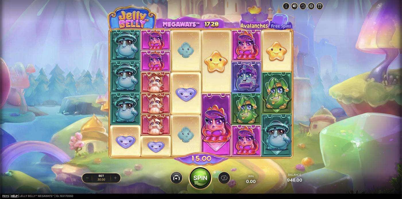 Jelly Belly Megaways: image of winning