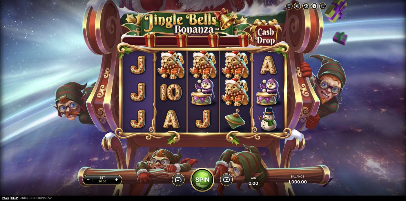 Jingle Bells Bonanza: image of main menu