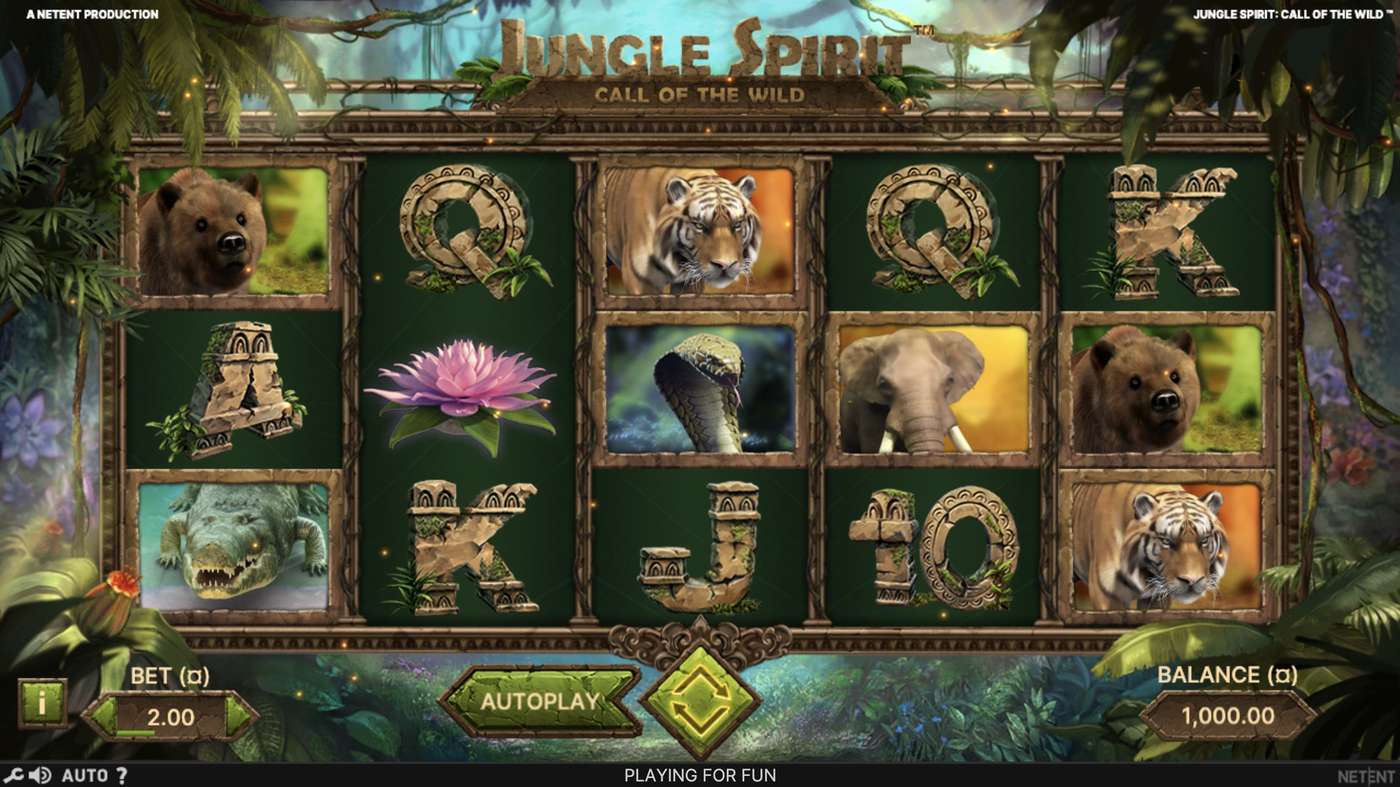 Jungle Spirit: Call of the Wild: image of main menu