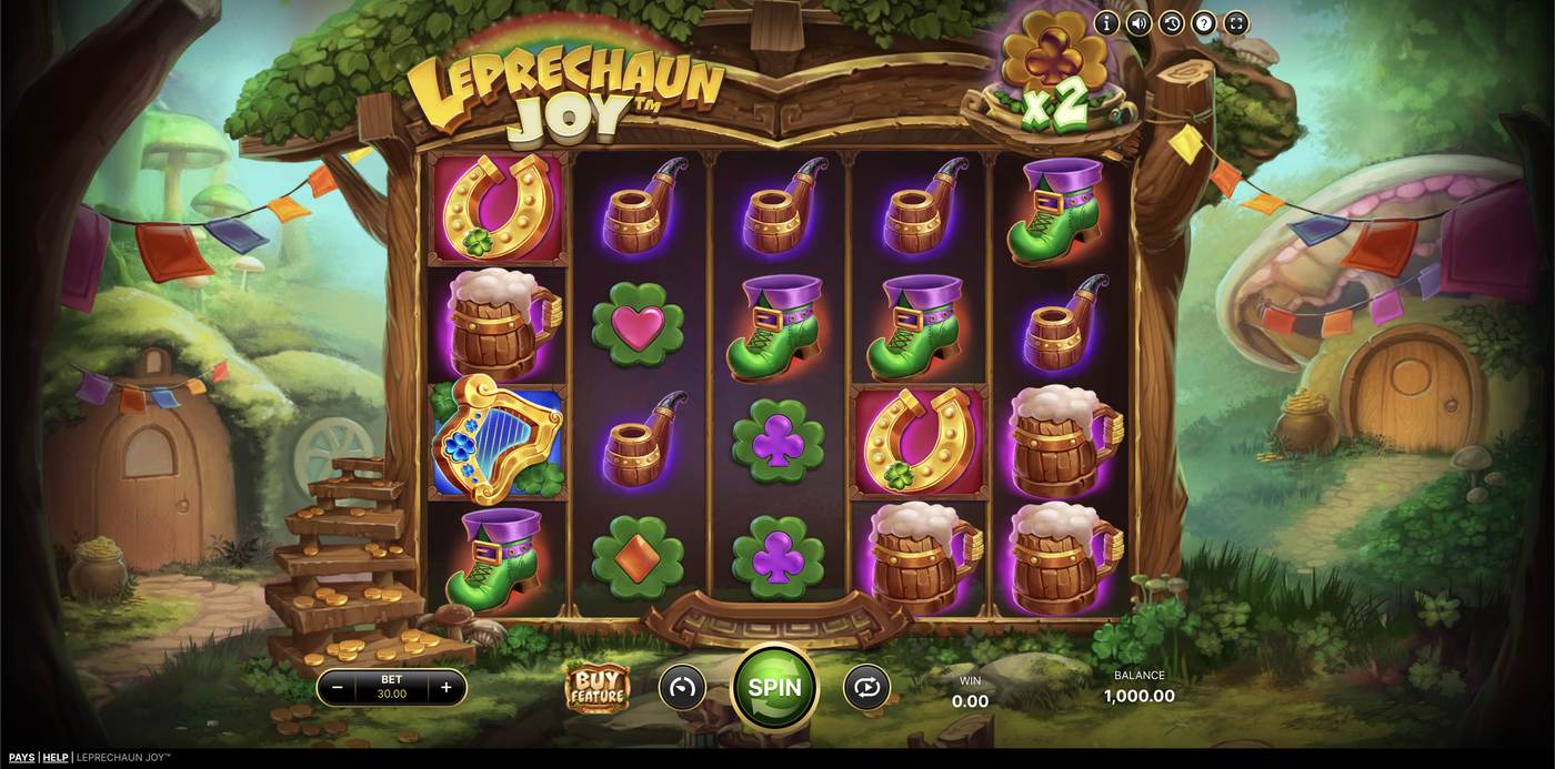 Leprechaun Joy: image of main menu