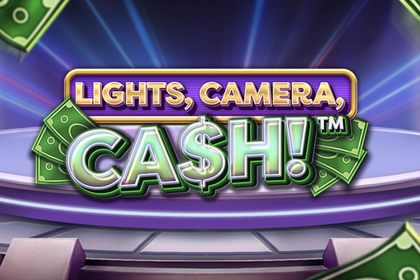 Lights, Camera, Cash! Online Slot Logo
