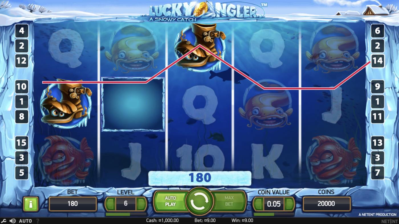 Lucky Angler: A Snowy Catch: image of winning