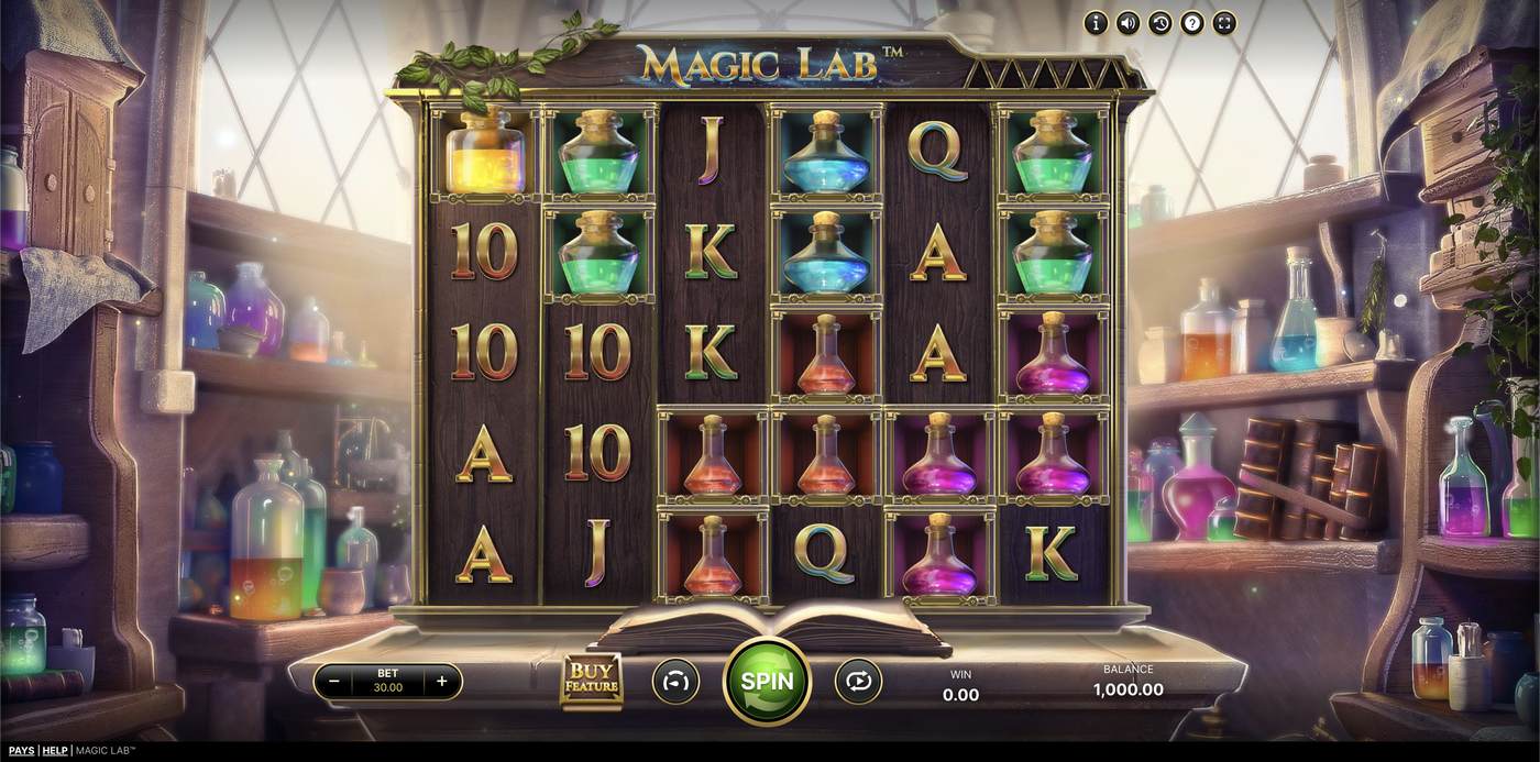 Magic Lab: image of main menu