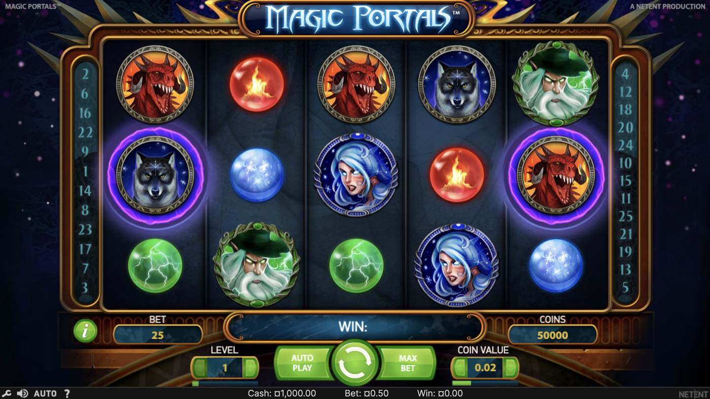 Magic Portals: image of main menu
