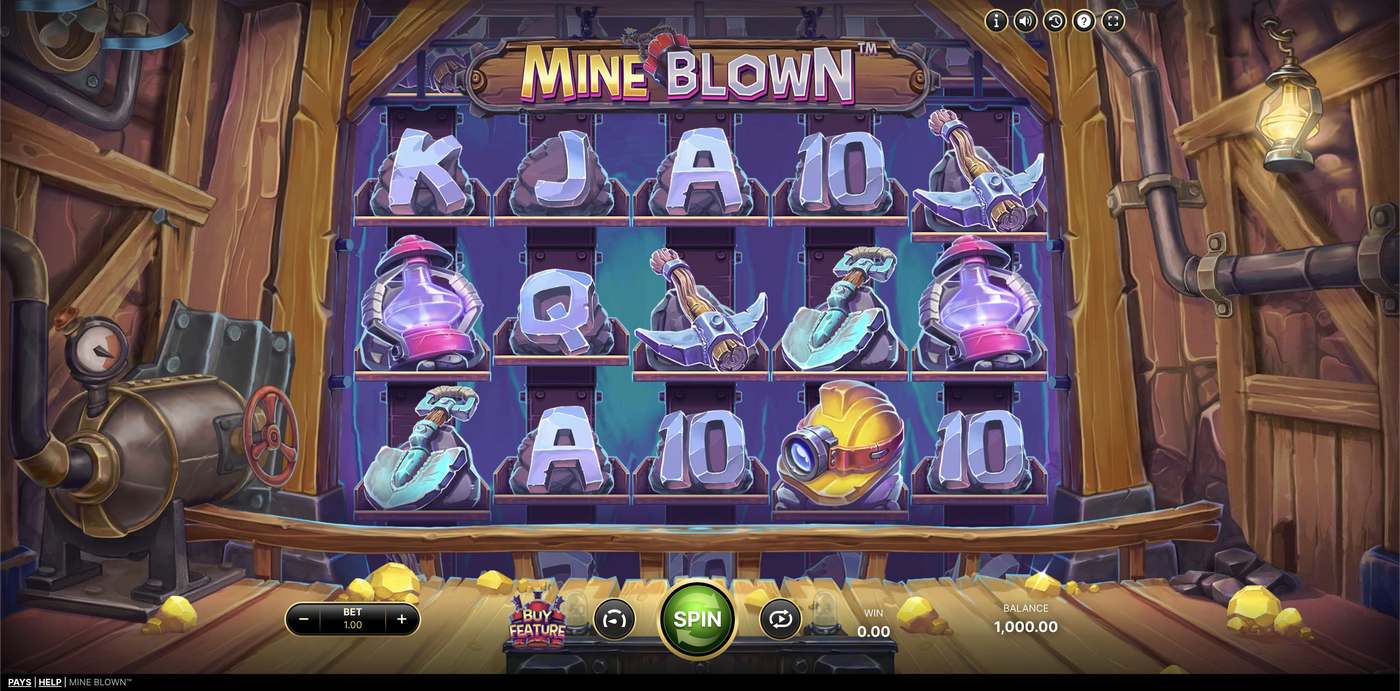 Mine Blown: image of main menu