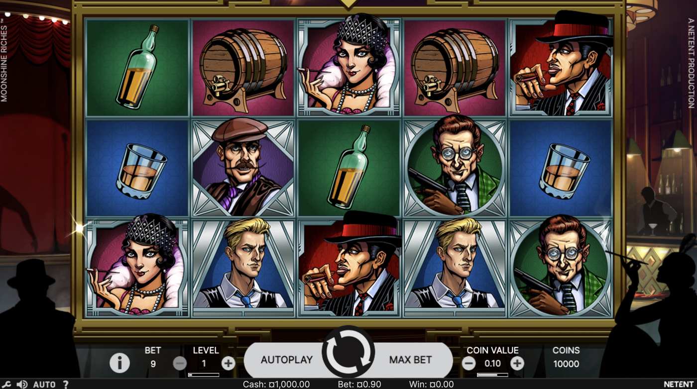 Moonshine Riches: image of main menu