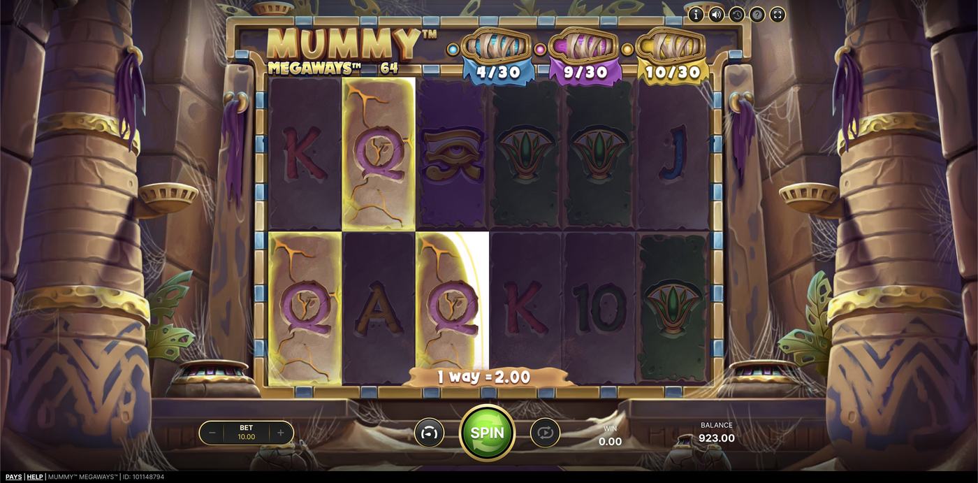 Mummy Megaways: image of winning