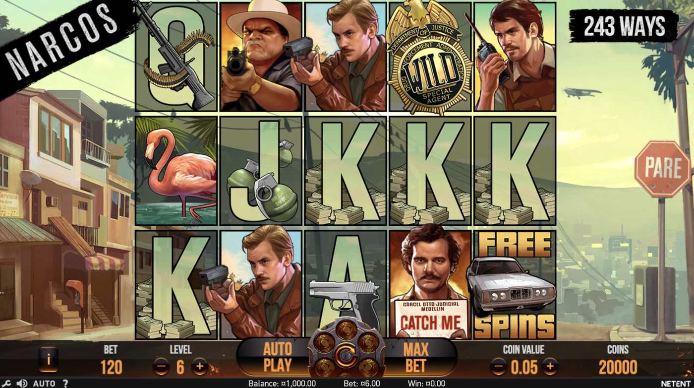 Narcos: image of main menu