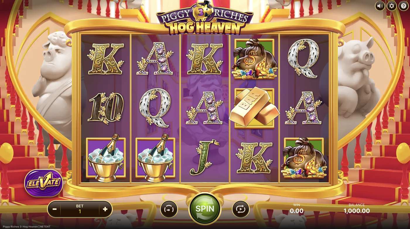 Piggy Riches 3: Hog Heaven: image of main menu