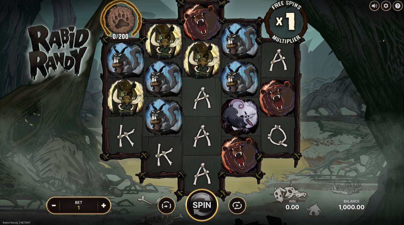Rabid Randy: image of main menu