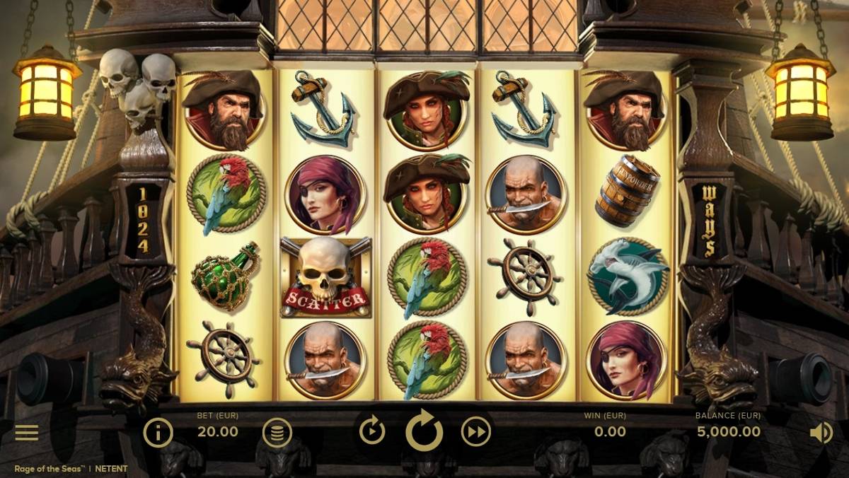 Rage of the Seas: image of main menu
