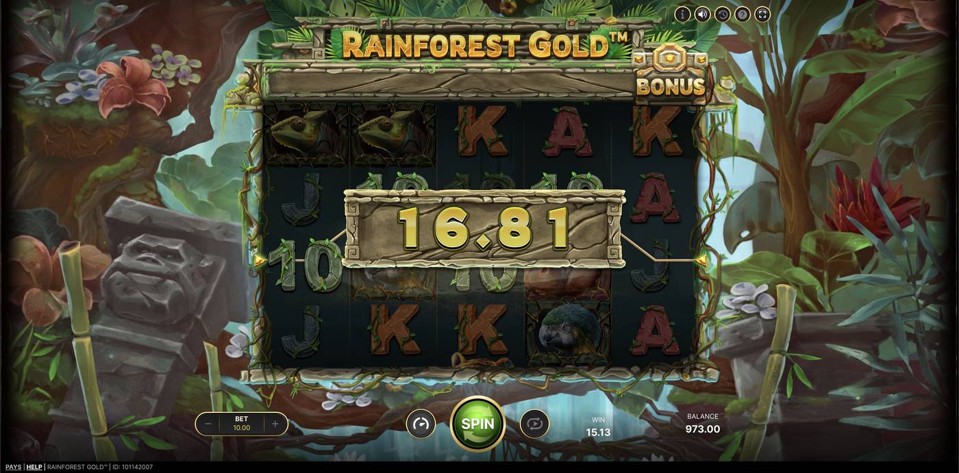 Rainforest Gold: image of winning
