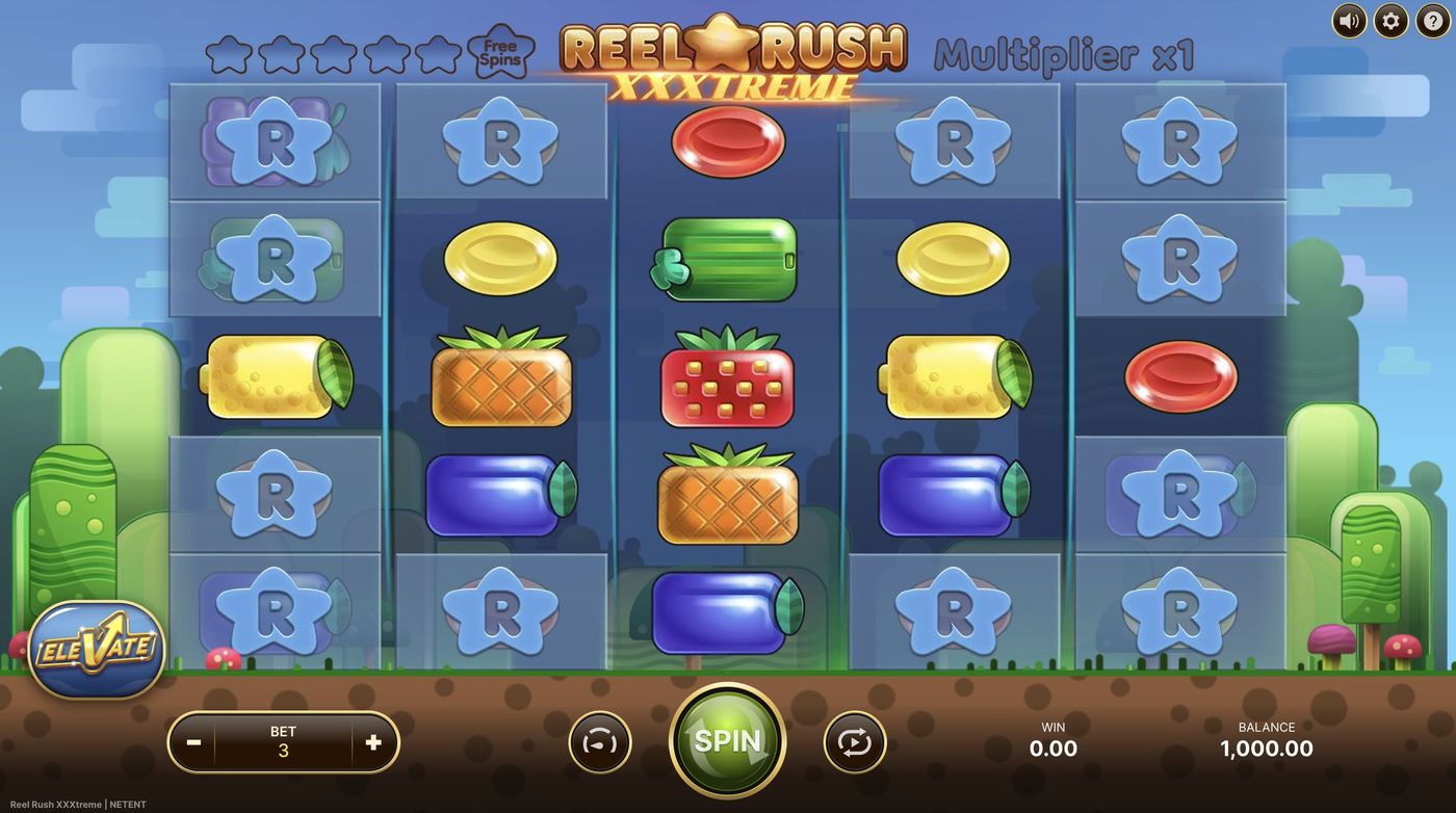 Reel Rush XXXtreme: image of main menu