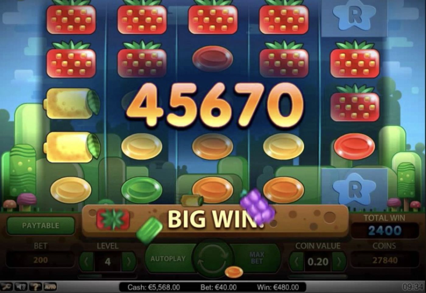 Reel Rush: image of winning