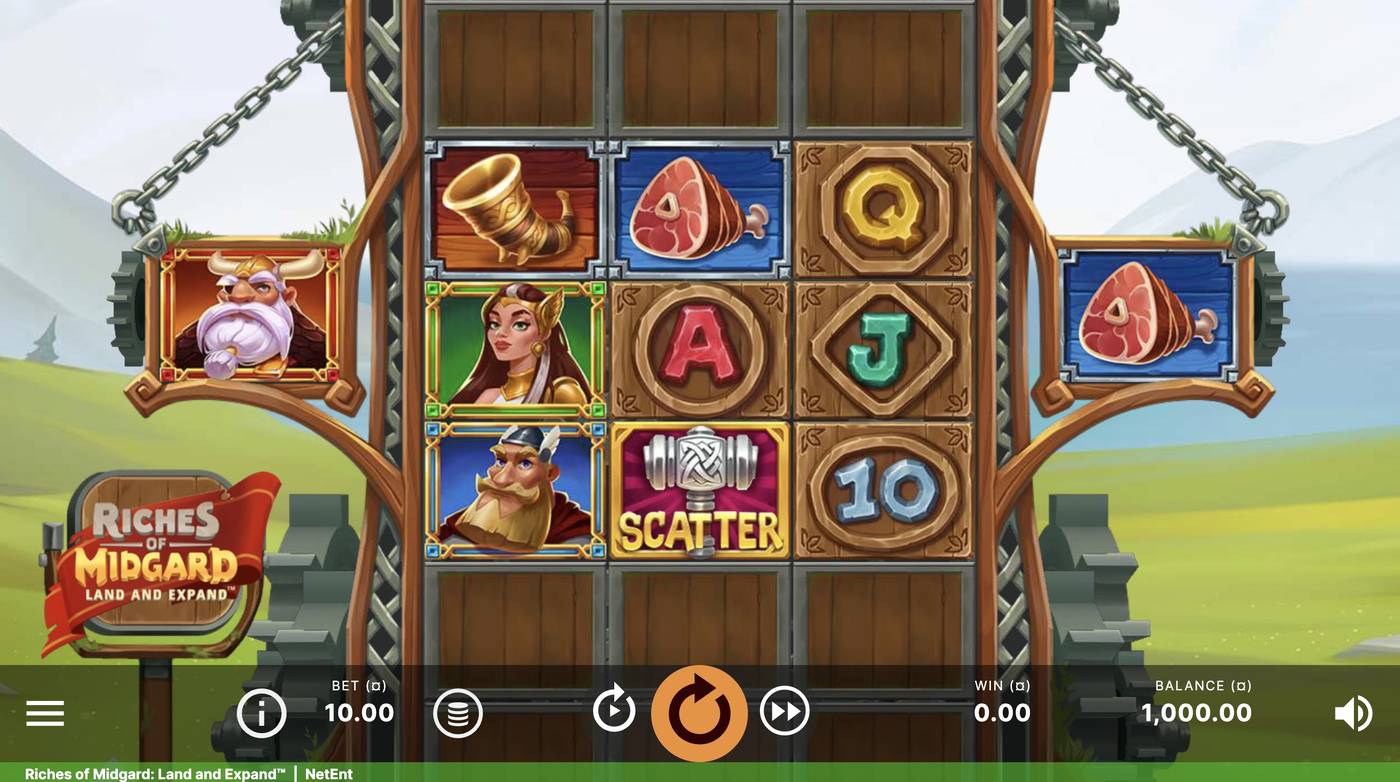 Riches of Midgard: Land and Expand: image of main menu