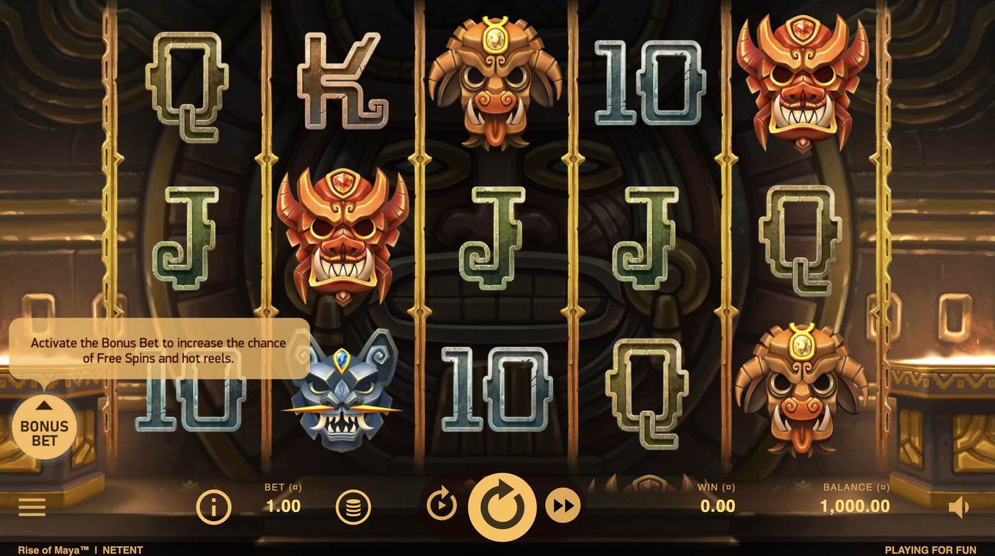 Rise of Maya: image of main menu