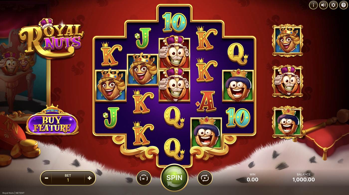 Royal Nuts: image of main menu