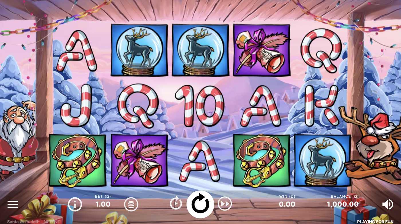 Santa vs Rudolf: image of main menu