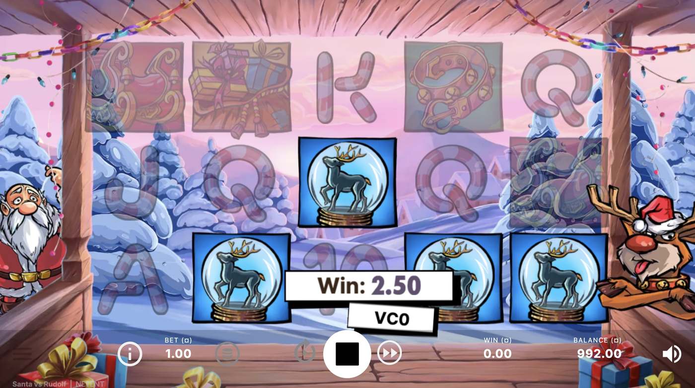 Santa vs Rudolf: image of winning