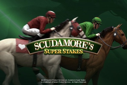 Scudamore’s Super Stakes Online Slot Logo