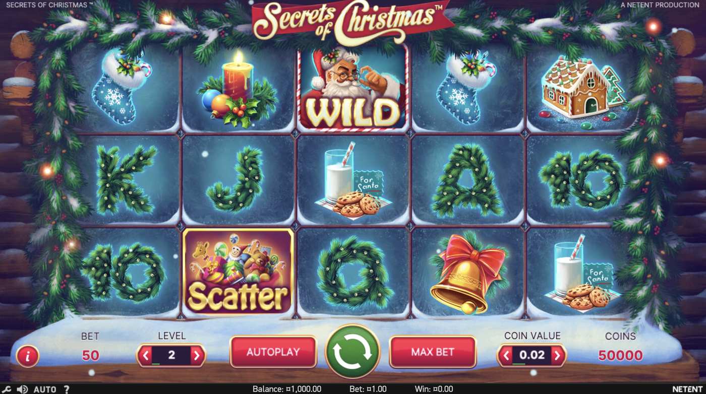 Secrets of Christmas: image of main menu