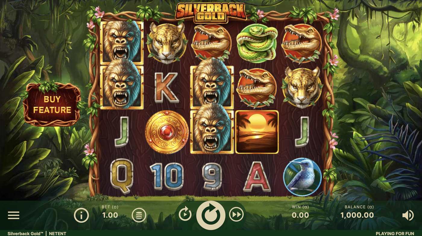 Silverback Gold: image of main menu