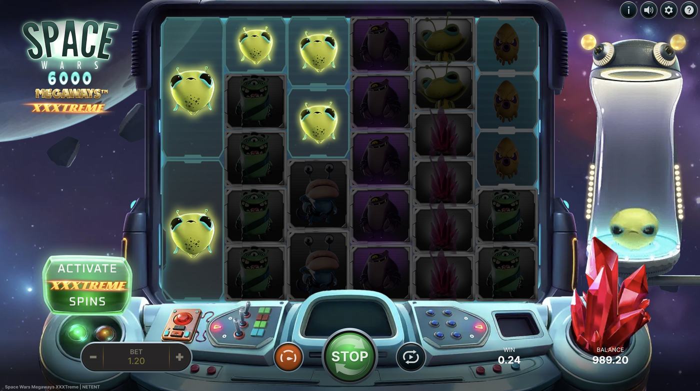 Space Wars Megaways XXXtreme: image of winning