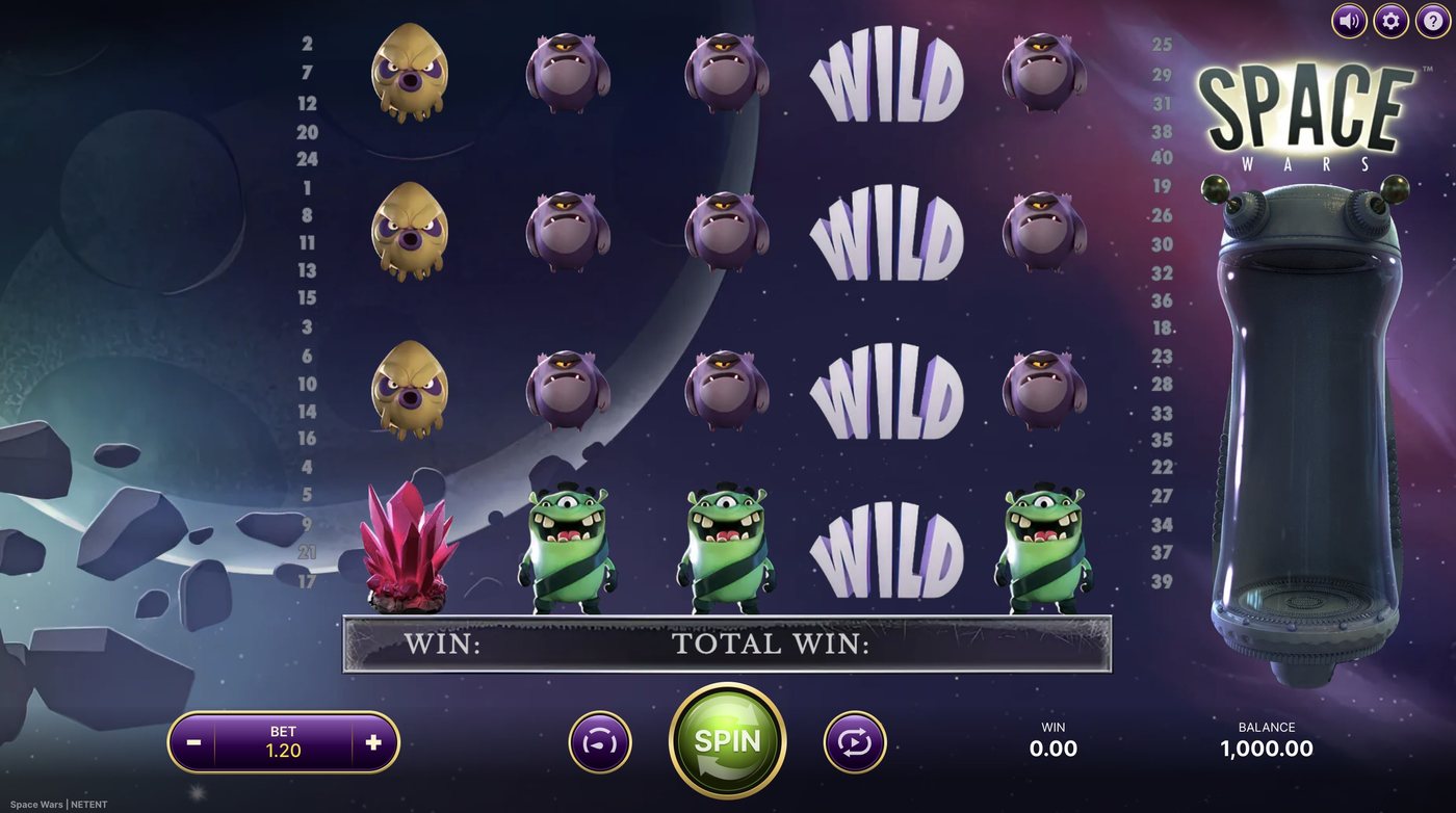 Space Wars: image of main menu