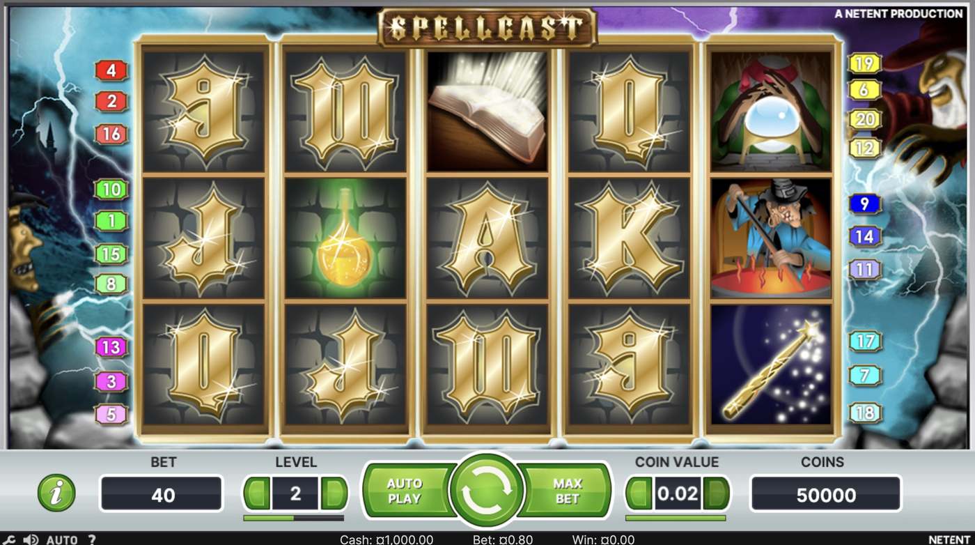 Spellcast: image of main menu