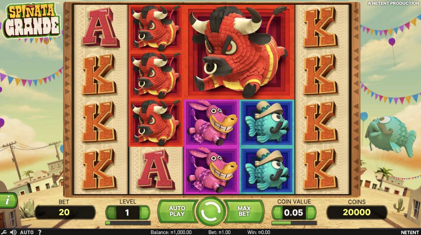 Spiñata Grande: image of main menu