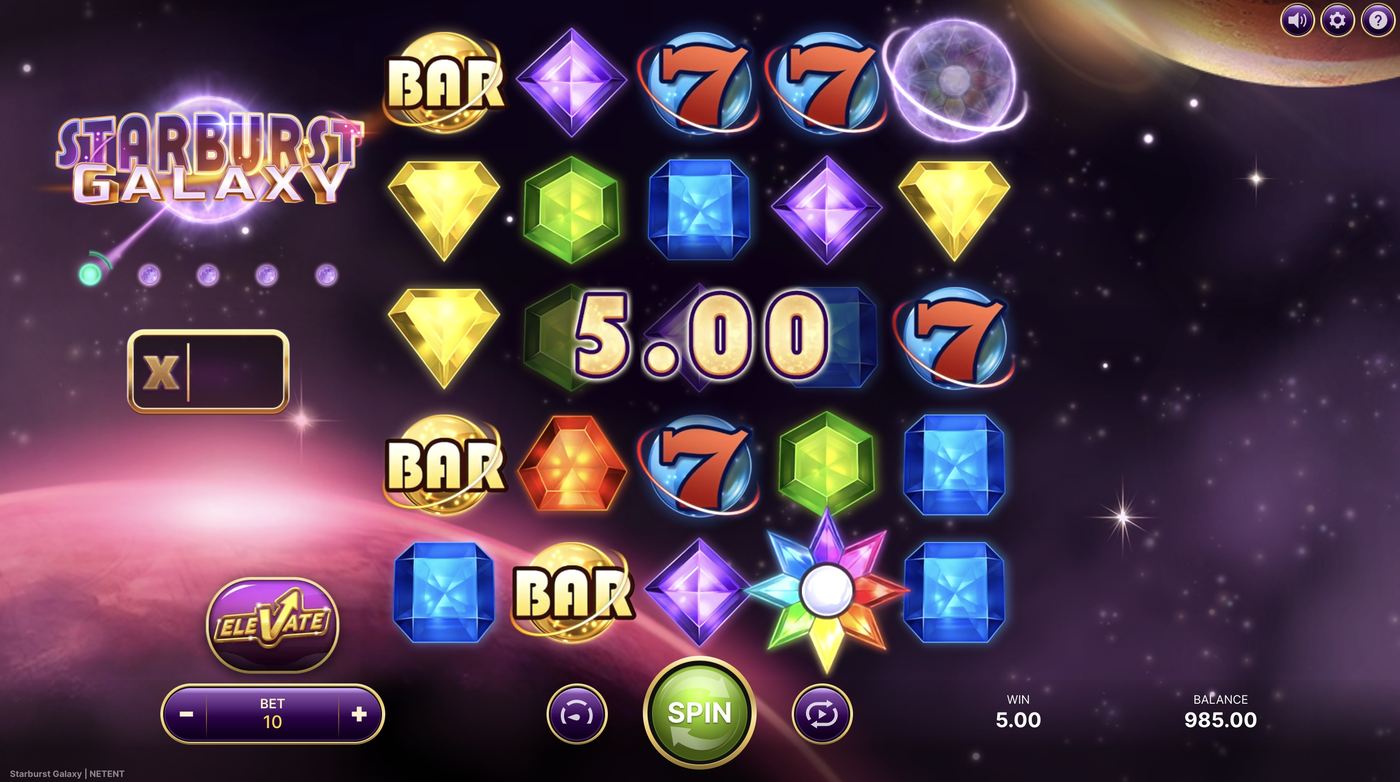 Starburst Galaxy: image of winning