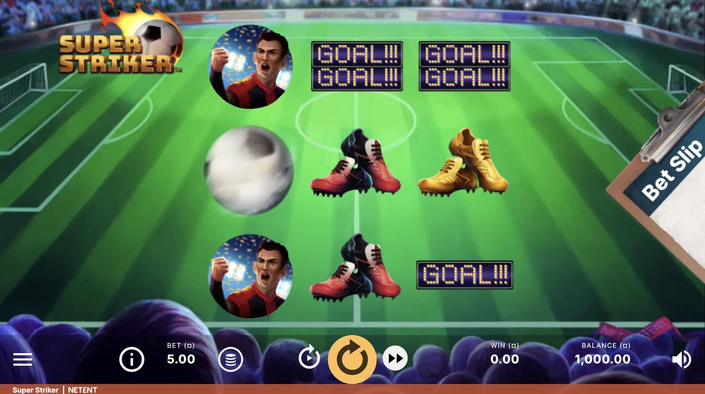 Super Striker: image of main menu