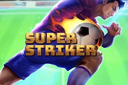 Super Striker Online Slot Logo