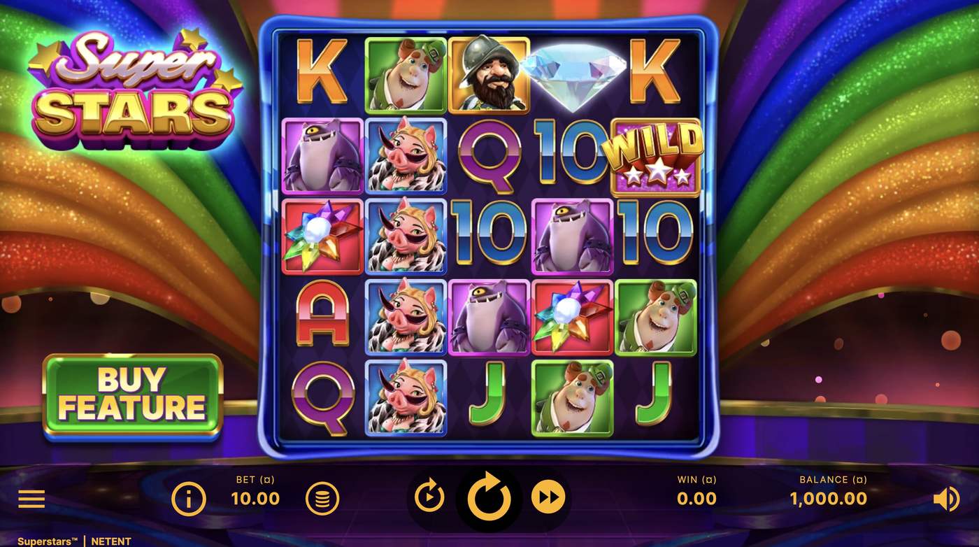 Superstars: image of main menu