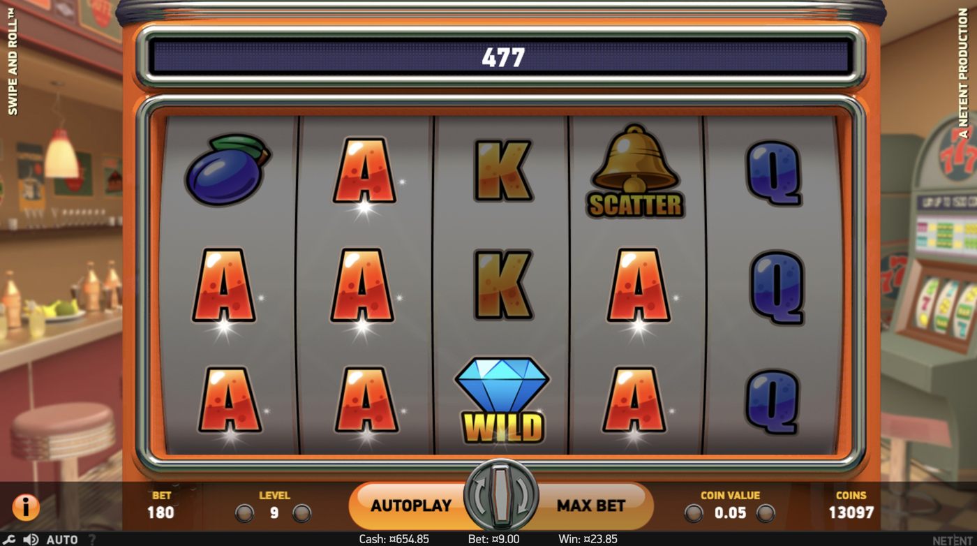 Swipe and Roll: image of winning