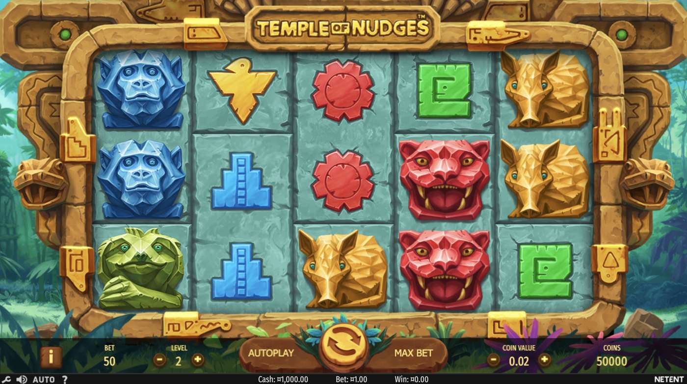 Temple of Nudges: image of main menu