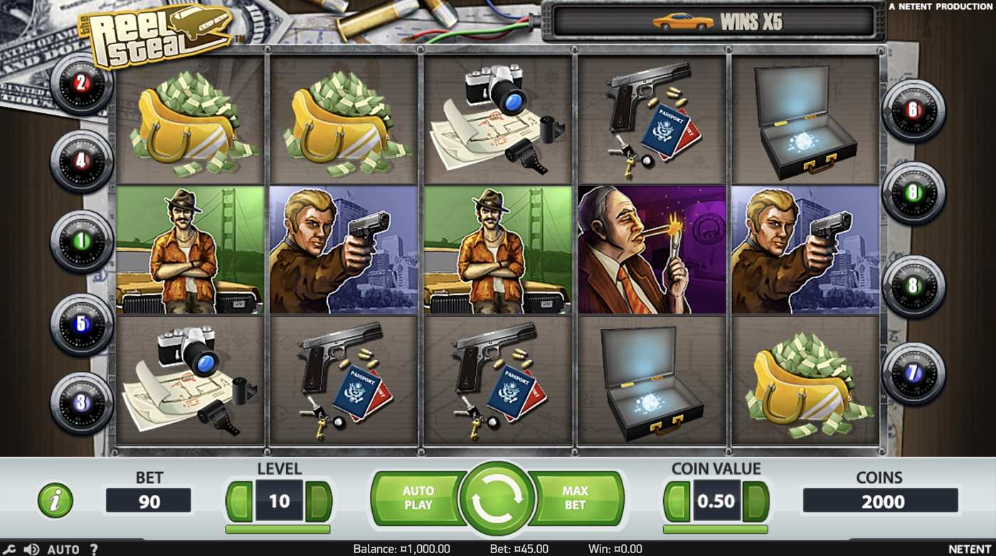 The Reel Steal: image of main menu