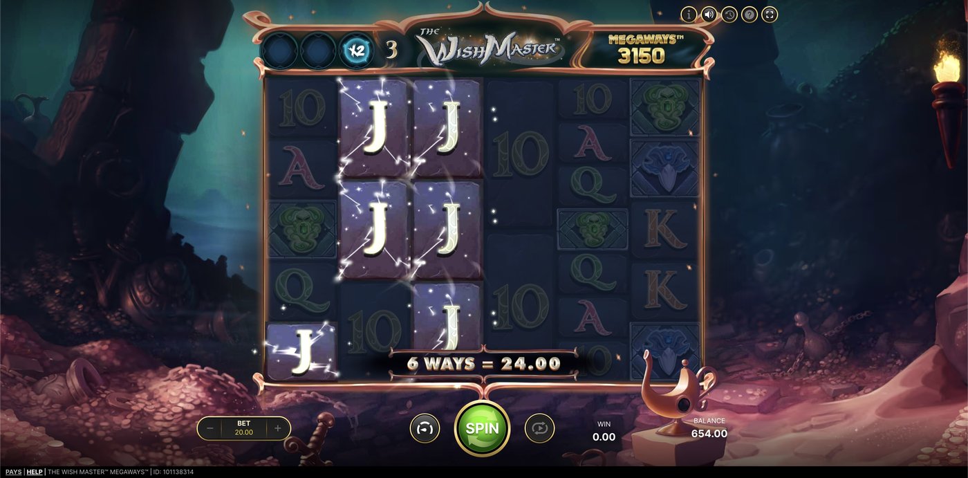 The Wish Master Megaways: image of winning