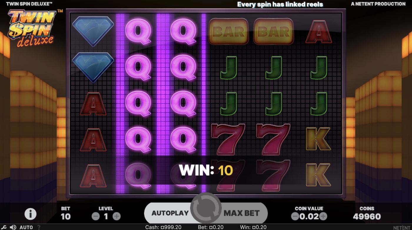 Twin Spin Deluxe: image of winning