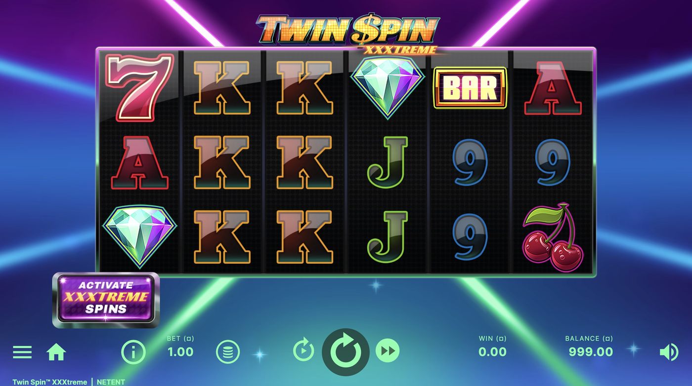 Twin Spin XXXtreme: image of main menu