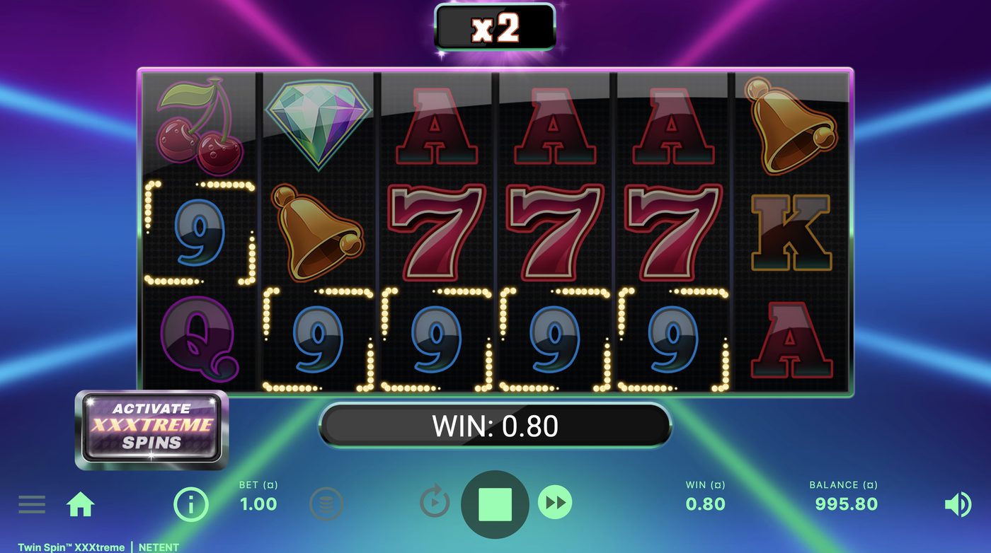 Twin Spin XXXtreme: image of winning