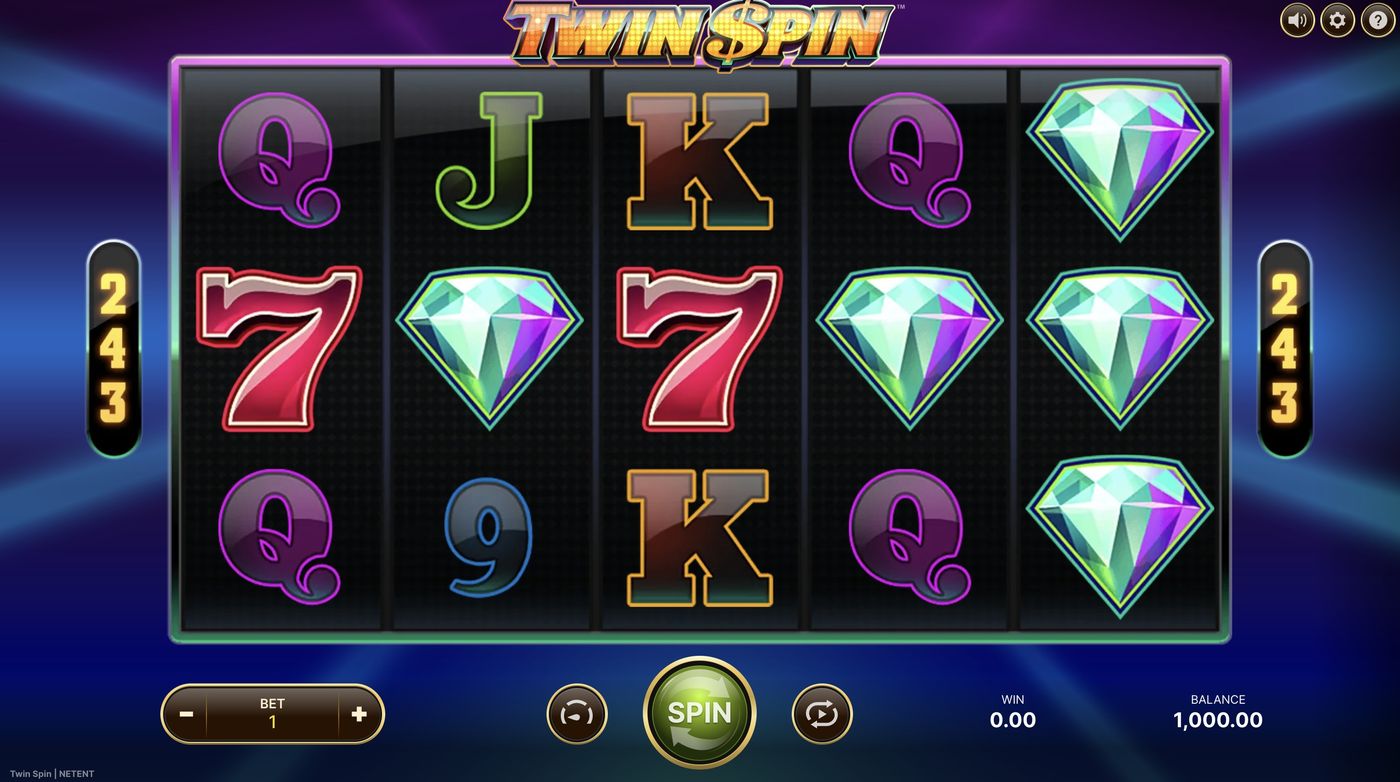 Twin Spin: image of main menu