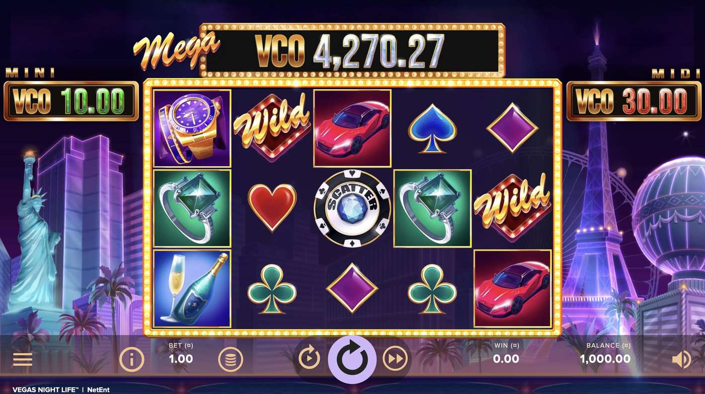 Vegas Night Life: image of main menu