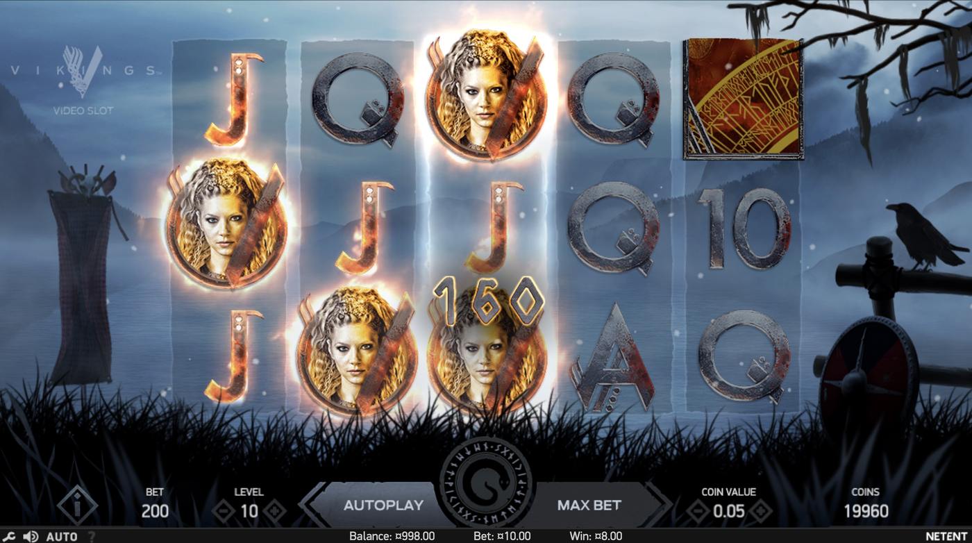 Vikings Video Slot: image of winning