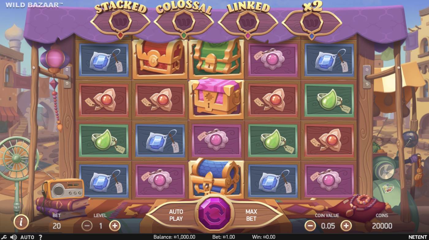 Wild Bazaar: image of main menu