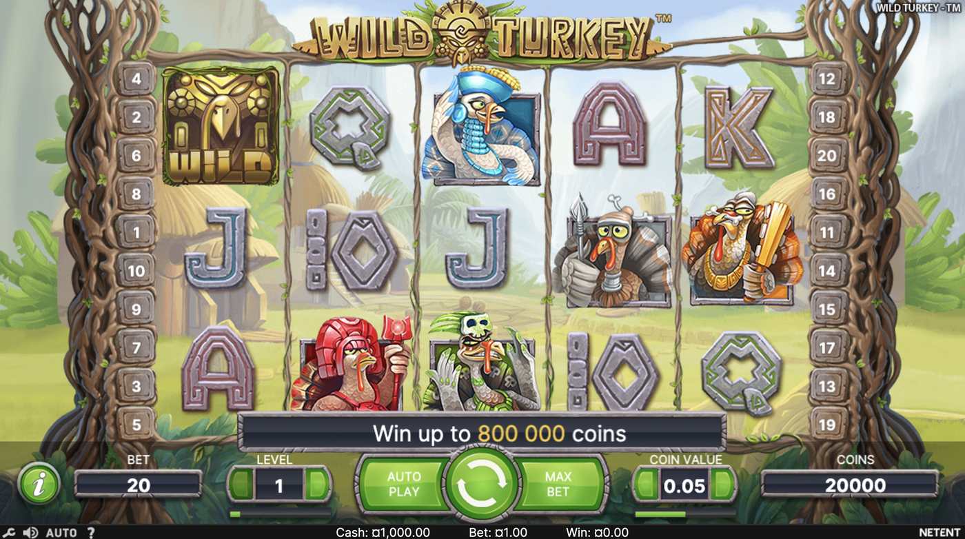 Wild Turkey: image of main menu