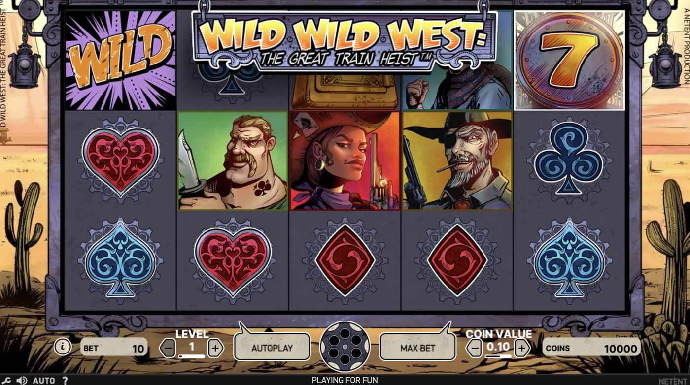 Wild Wild West: The Great Train Heist: image of main menu